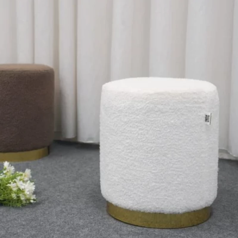 Ghế Đôn Tròn Trắng | Nội Thất Kaga Thương Hiệu Nội Thất Hiện Đại