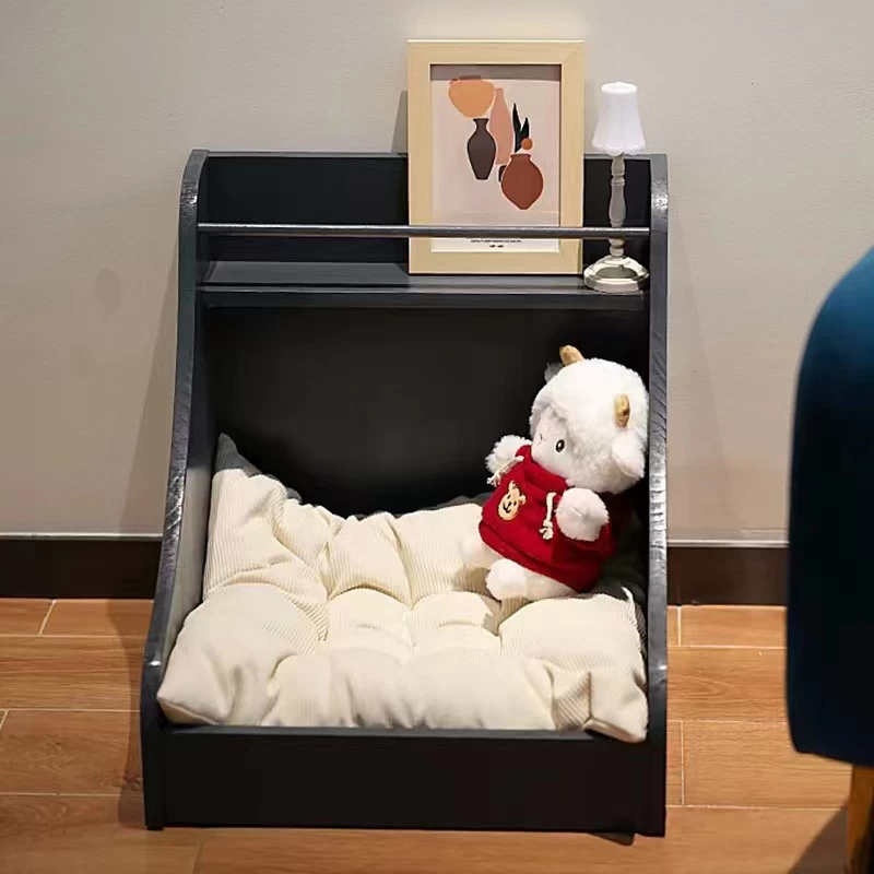 Giường Gỗ Dành Cho Thú Cưng Dạng Hộp Màu Xám | Nội Thất Kaga Thương Hiệu Nội Thất Hiện Đại