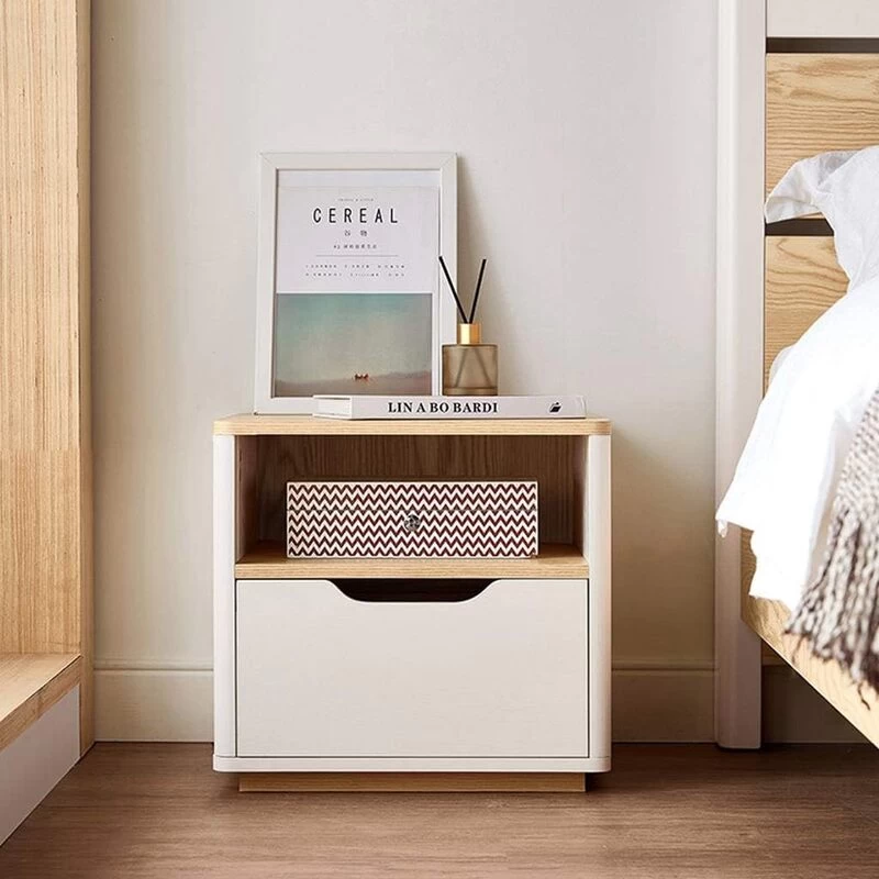 Tủ Đầu Giường Có Ngăn Kéo Hình Hộp | Nội Thất Kaga Thương Hiệu Nội Thất Hiện Đại