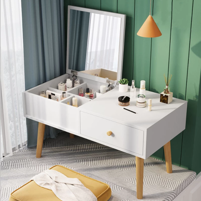 Tủ Trang Điểm Mini Tiện Lợi Có Gương Gấp Gọn Màu Trắng | Nội Thất Kaga Thương Hiệu Nội Thất Hiện Đại