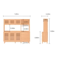 Tủ Bếp Tân Cổ Điển Kết Hợp Giữa Ngăn Tủ Và Cánh Mở Linh Hoạt