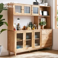 Tủ Bếp Tân Cổ Điển Kết Hợp Giữa Ngăn Tủ Và Cánh Mở Linh Hoạt