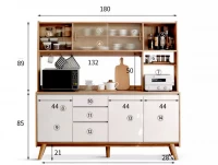 Tủ Bếp Tiện Ích Được Kết Hợp Từ Phong Cách Tối Giản Của Ngăn Tủ Và Cửa Kính