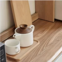 Tủ Bếp Tiện Ích Được Kết Hợp Từ Phong Cách Tối Giản Của Ngăn Tủ Và Cửa Kính