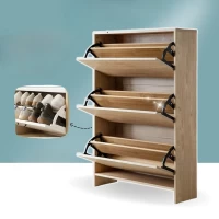 Tủ Giày 3 Tầng Tiết Kiệm Không Gian Màu Gỗ