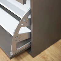 Tủ Giày Mini Cánh Lật 3 Ngăn Màu Xám