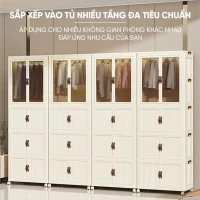 Tủ Quần Áo Gấp Gọn, Tủ Nhựa Để Đồ Cho Bé 3 Tầng Trong Phòng Ngủ