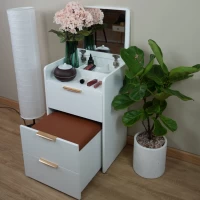 Tủ Trang Điểm Gấp Gọn Màu Trắng