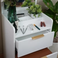 Tủ Trang Điểm Gấp Gọn Màu Trắng