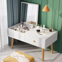 Tủ Trang Điểm Mini Tiện Lợi Có Gương Gấp Gọn Màu Trắng